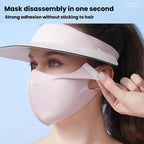 WEST BIKING 2 In 1 Outdoor Sports Sun Protection Mask UV-Blocking Sun Hat Cycling Breathable Face Cover, One Size