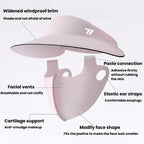 WEST BIKING 2 In 1 Outdoor Sports Sun Protection Mask UV-Blocking Sun Hat Cycling Breathable Face Cover, One Size