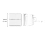 Graffiti Smart Home Wireless Scene Switch APP Timer 4-Button Adhesive Smart Switch, 4-Buttons