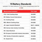 Car Battery Tester For AGM/GEL/EFB & Standard Batteries 3-250Ah Capacity Analyzer, UNI-T UT673A, UNI-T UT675A Printing Support