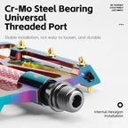 WEST BIKING 1pair Colorful Electroplated Bicycle Pedals 3 Bearing Aluminum Alloy Mountain / Road Bike Pedals