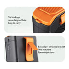 F31 Rechargeable Waist-Mounted Clip Fan With 5-Speed Adjustable Airflow, Stand & Flashlight, F31 Green, F31 Orange