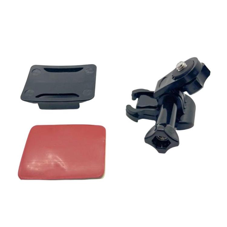 3sets 1/4 Screw Adapter Quick-Release Base Motorcycle Helmet Accessory Base, Arc Shape, Plane