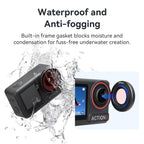 For DJI Osmo Action 5 Pro / Action 4 aMagisn Anti-Fog Dive Filter Lens Seamlessly Adapted To Waterproof Cases