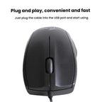 Little Kangaroo DS-911 1200DPI Ambidextrous Wired Laptop Mouse Desktop Mouse For Office & Home Use, DS-911 PS2 Round Port, DS-911 USB