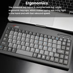 Little Kangaroo DS-9827 88 Key Wired Keyboard With Magnetic Ring Laptop Industrial Office Keyboard, PS2, USB