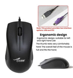 Little Kangaroo DS-9821 DS-911 Laptop Industrial Wired Keyboard And Mouse Set, USB, PS2