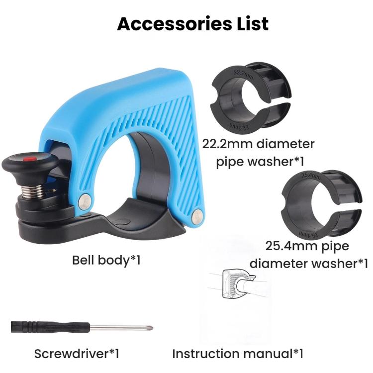 Concealed Aluminum Alloy Bell For Bicycles Mountain Bike Bell
