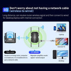 COMFAST CF-XR181 WiFi 6 Dual-Band 1500Mbps Wireless Signal Booster Gigabit Wireless Repeater, CF-XR181