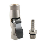 Car Air Pressure Gauge Self-Locking German-Style Air Pump Nozzle, Matte A10499-01, Black A10499-02, Matte + Male Inflator Connector A10506, Black + Male Inflator Connector A10507