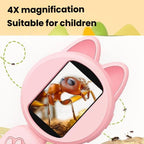 HM020B 4X HD Handheld Children Electronic Magnifier With Screen 2MP Digital Microscope