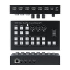 4 In 2 Out HDMI Guide Switchboard Type-C Capture Port OSD Display Game Switcher, EU Plug, UK Plug, US Plug