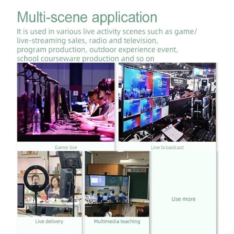 4 In 2 Out HDMI Guide Switchboard Type-C Capture Port OSD Display Game Switcher, EU Plug, UK Plug, US Plug