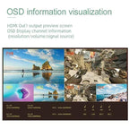4 In 2 Out HDMI Guide Switchboard Type-C Capture Port OSD Display Game Switcher, EU Plug, UK Plug, US Plug