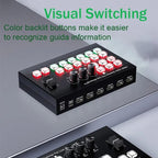 4 In 2 Out HDMI Guide Switchboard Type-C Capture Port OSD Display Game Switcher, EU Plug, UK Plug, US Plug