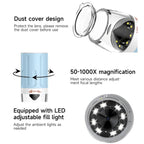 50-1000X Portable WiFi Digital Microscope Wireless HD Magnifier For Kids, CM2-Z13