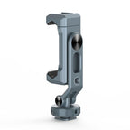 Aluminum Alloy Dual-Head Cold Shoe Phone Mount With Dual 1/4 inch Screw Holes For Horizontal/Vertical Tilting Shooting, PH-18
