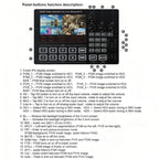 1080P 60Hz 4-Way HDMI Guide Switchboard Built-In 5 Inch Monitor Screen HD Video Live Capture Recording, US Plug, EU Plug, UK Plug