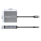 7 In 1 Docking Station Gigabit Ethernet Port High-Speed Transfer HUB, Blueendless HP706, Blueendless HD706