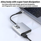 USB3.0+Type-C To Dual HDMI Extender 4K 60HZ Dual Screen Heterodyne HD Video Converter, HD16