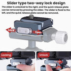 Aluminum Alloy Quick Release Adapter Universal Gimbal Clamp Accessories For Phones DSLRs, COBONE CQ-2
