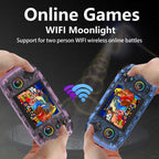 RK35H Handheld Open Source Game Console Support 3D Online Double Play Portable Retro Game Machine, No Memory Card, 64G, 128G