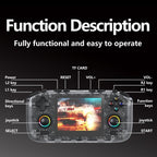 RK35H Handheld Open Source Game Console Support 3D Online Double Play Portable Retro Game Machine, No Memory Card, 64G, 128G
