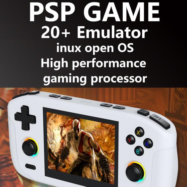 RK35H Handheld Open Source Game Console Support 3D Online Double Play Portable Retro Game Machine, No Memory Card, 64G, 128G