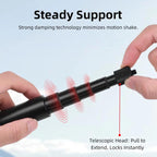 Flymile 16.5-73.5cm Mini Invisible Selfie Stick for Panoramic Cameras Anti-Shake Metal Pole Pocket-Friendly Extendable Selfie Monopod