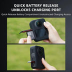 For DJI Osmo 360 Silicone Case Anti-Scratch Shock-Absorbing Dustproof Cover, Black, With Lens Cap
