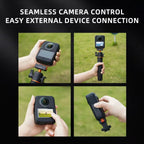 For DJI Osmo 360 Silicone Case Anti-Scratch Shock-Absorbing Dustproof Cover, Black, With Lens Cap