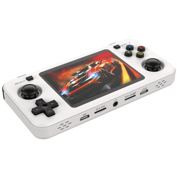 R36H 3.5 inch IPS Screen Open Source Handheld Game Console Portable Retro Pocket Console, 64G Transparent Purple, 64G Transparent Black, 64G White, 128G Transparent Purple, 128G Transparent Black, 128G White