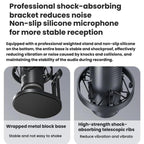BOYA K9 Built-In Sound Card Quadruple Noise Reduction Desktop Microphone PC Recording Game Live Noise Reduction Microphone, K9