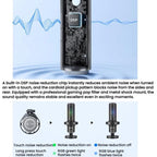 BOYA K9 Built-In Sound Card Quadruple Noise Reduction Desktop Microphone PC Recording Game Live Noise Reduction Microphone, K9