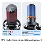 Condenser Microphone Computer Phone Recording Video Live Receiving Noise Reduction USB Mic, K3