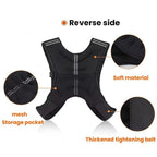 Weighted Reflective Vest Fitness Training Sports Sandbags, 3KG