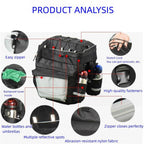 3 in 1 Mountain Bike Pannier With Large Capacity For Rear Racks