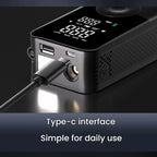Portable Smart Lighting Wireless Digital Display Car Air Pump