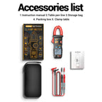 ANENG ST183 600A Digital Clamp Meter With NCV, 4000 Counts, Tests Continuity/Resistance/Capacitance/Diode, Audible & Visual Alarm