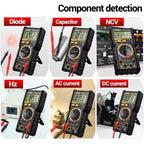 Digital Multimeter with NCV Detection Voltage Tester for AC/DC Current/Voltage, hFE Triode, and Capacitor Test Tool, ANENG SZ818, ANENG SZ818 Pro  Rechargeable