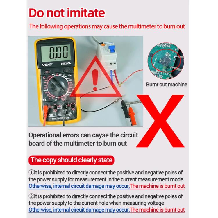 Digital Multimeter with NCV Detection Voltage Tester for AC/DC Current/Voltage, hFE Triode, and Capacitor Test Tool, ANENG SZ818, ANENG SZ818 Pro  Rechargeable
