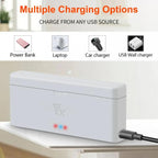 For Insta360 X4 YX 2-Slot Intelligent Charger Battery Charging Hub Storage Case, Gray