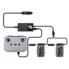 For DJI Mavic Air 2 / Air 2S YX Car Charger with Digital Display Dual-Battery Rapid Charger Hub, Car Charger