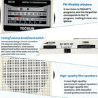 TECSUN R-218 FM/AM/Campus Broadcast Radio Portable Pocket Analog Dial Radio, Standard No Battery