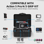 Flymile Carrying Case for DJI Action 5 Pro/4/3 Street Photography Kit Storage Organizer, Safety Box