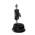 Flymile Universal Car Suction Cup Mount for Action Cameras 360-degree Rotatable, Washable and Reusable Dashboard Windshield Holder, Only  Mount, With Extension Rod