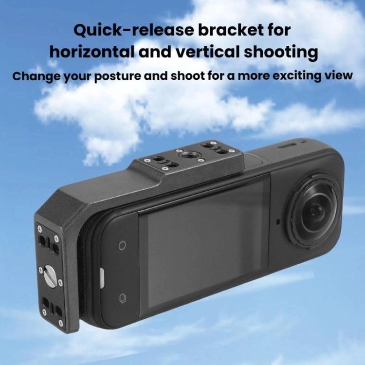 For Insta360 X3/X4/X5 Quick-Release Mount For Horizontal Vertical Shooting Horizontal Stand, For Insta360 X3/X4/X5