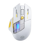 Inphic Bluetooth Wireless Mouse Office & Gaming LED Charging Mice, Dual Mode White, Tri-Mode Black, Tri-Mode White