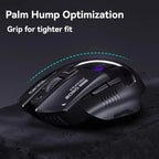 Inphic Bluetooth Wireless Mouse Office & Gaming LED Charging Mice, Dual Mode White, Tri-Mode Black, Tri-Mode White