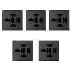 5pcs /Set Relay Socket Module for 4-Pin and 5-Pin Relays, Compatible with FB-15T 15-Slot Relay Box